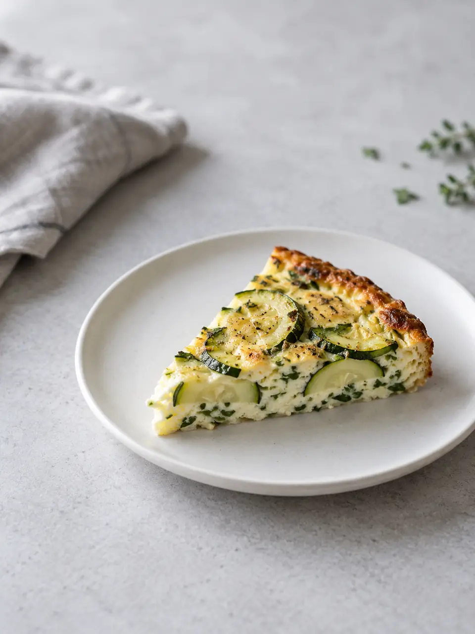 Tortilla de zapallo italiano y claras