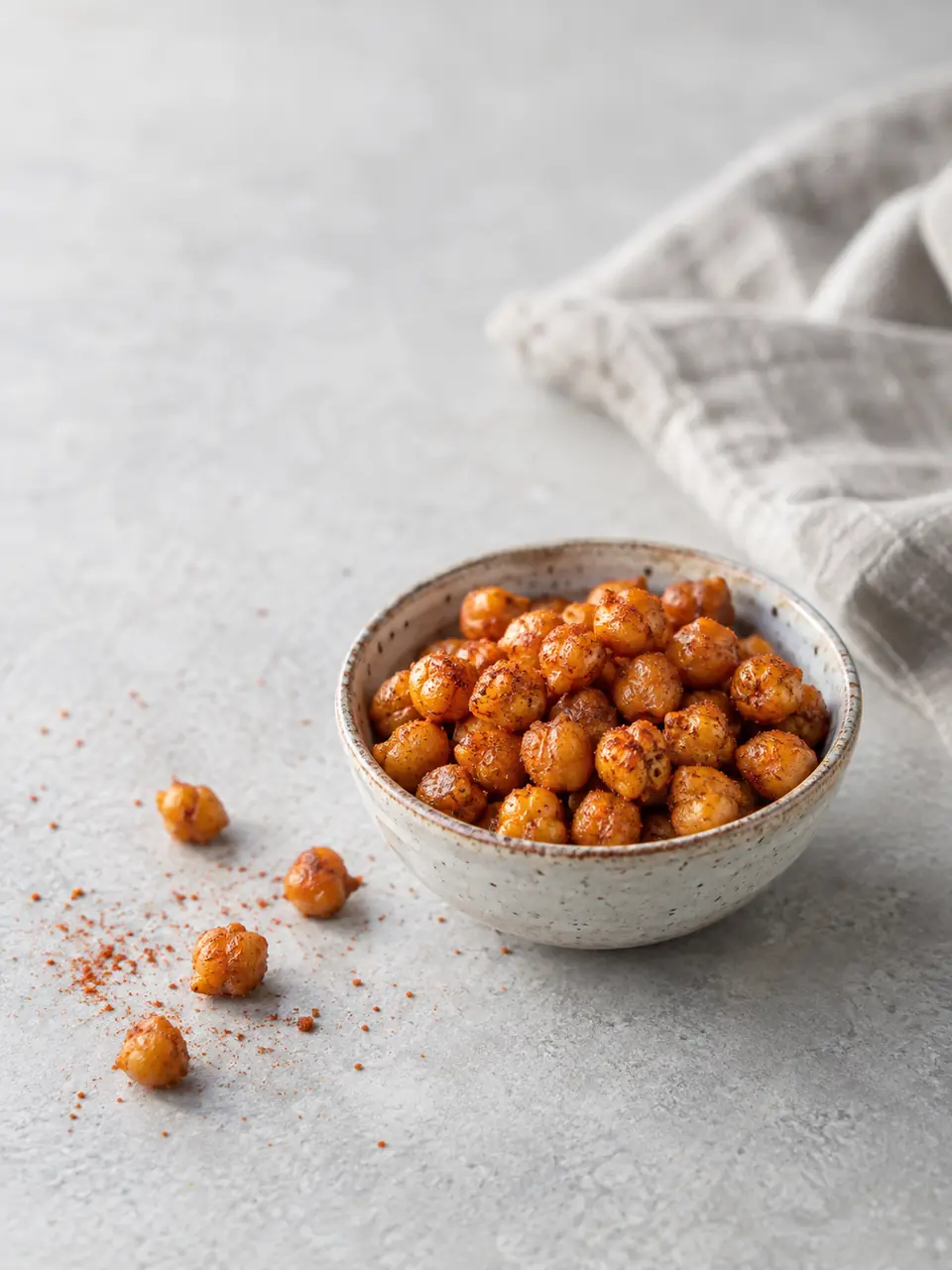 Garbanzos tostados con pimentón