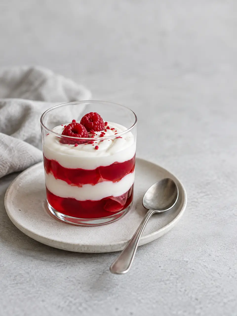 Jalea sin azúcar con yogur griego