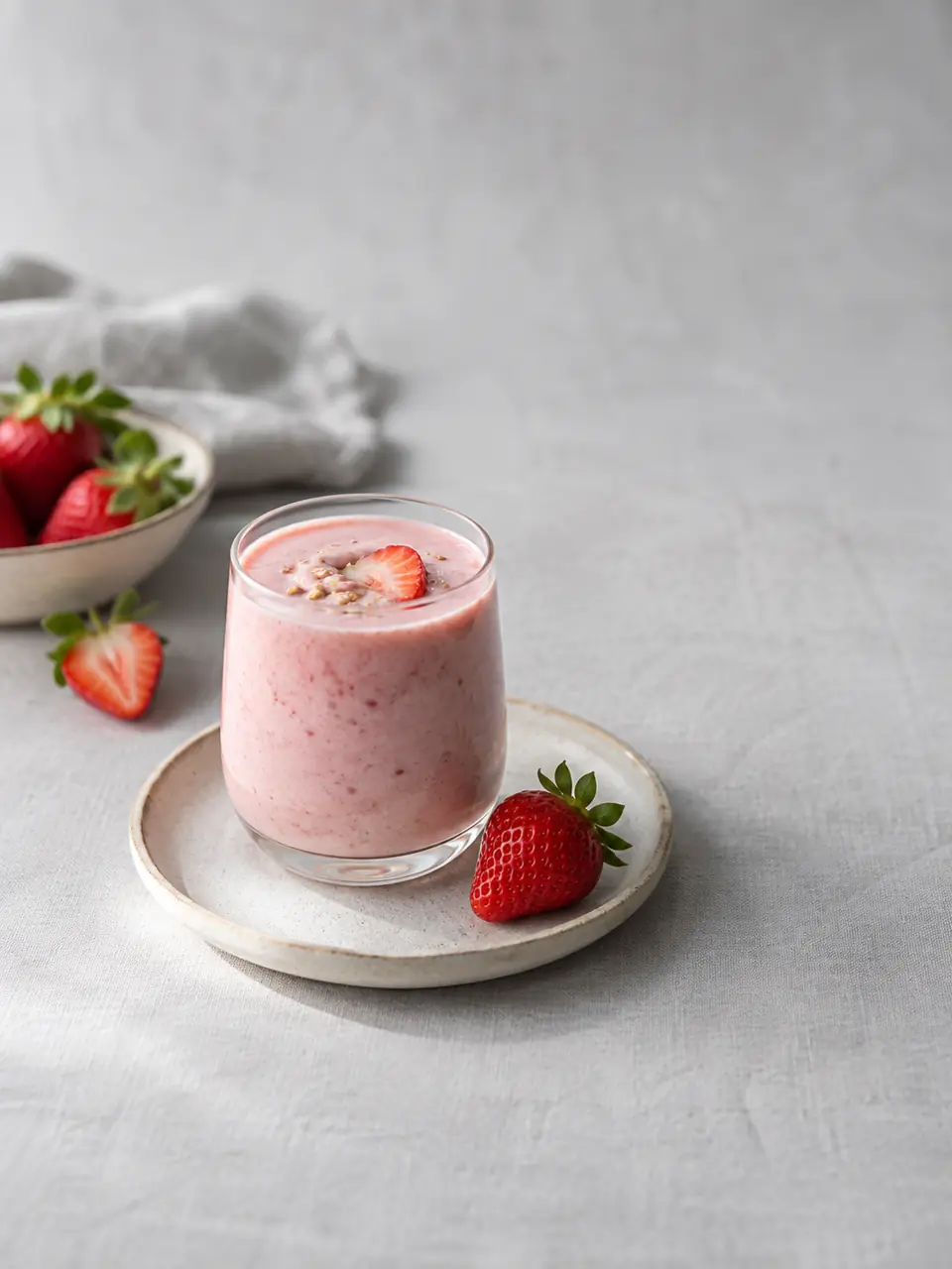 Batido de frutilla y yogur