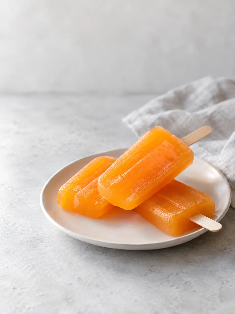 Paletas heladas de gelatina sin azúcar