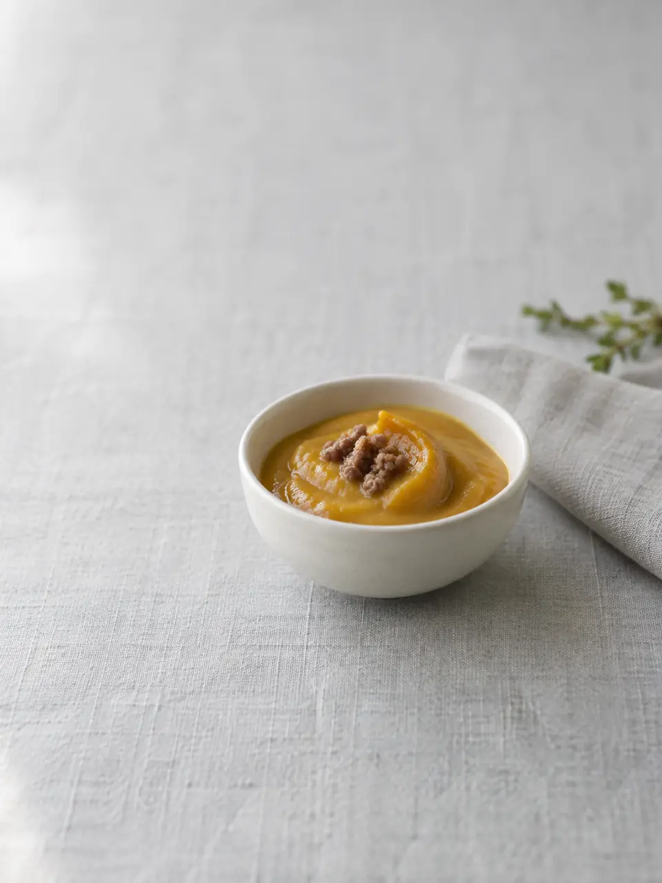 Puré de carne magra con zapallo