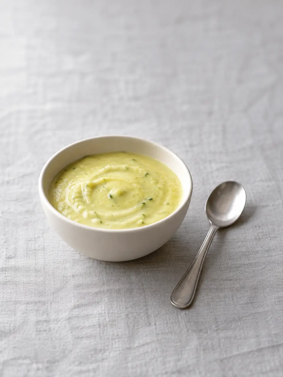 Puré de huevo con zapallo italiano