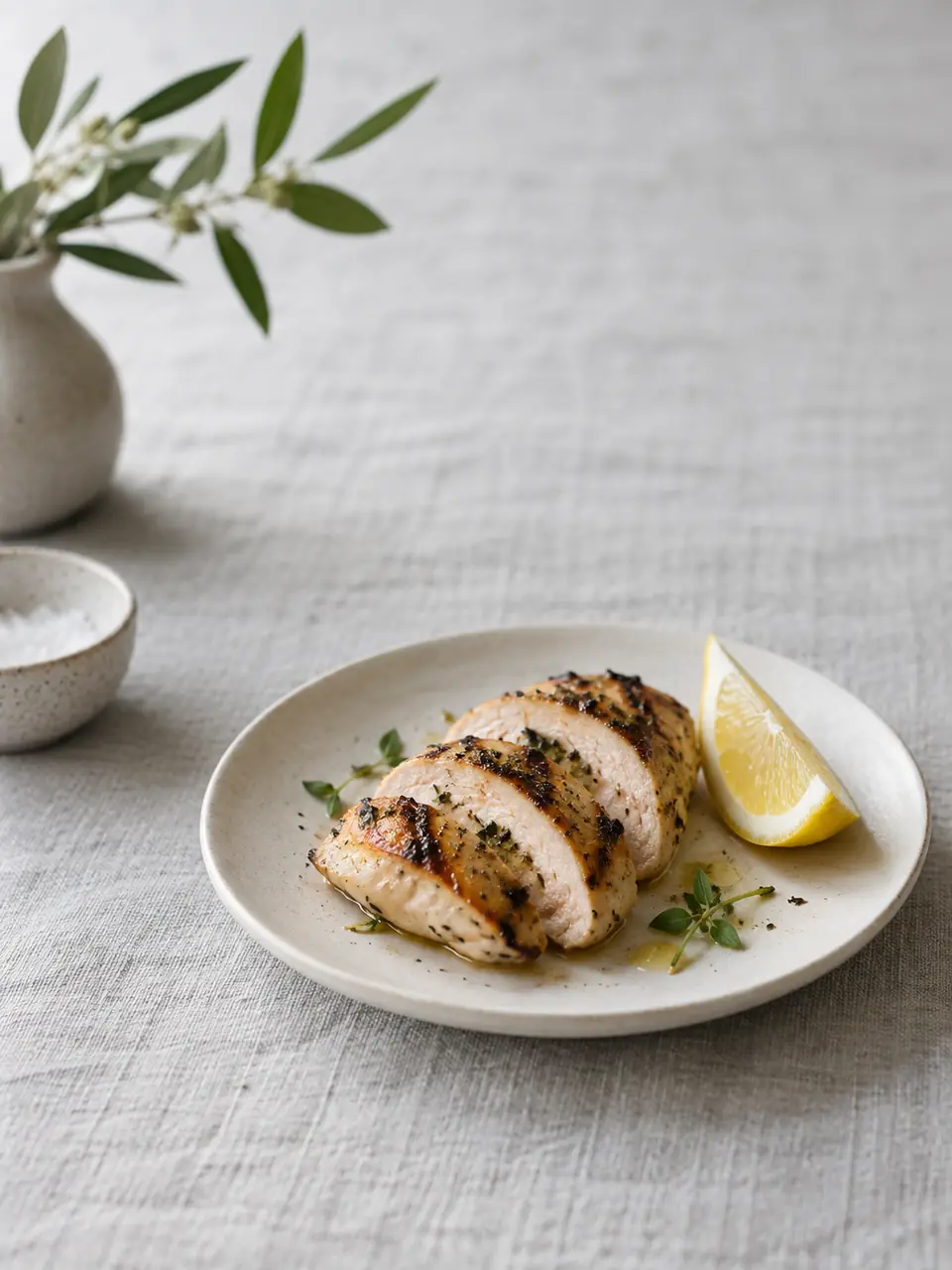Pollo a la plancha con limón