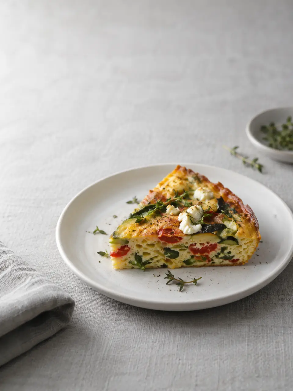 Tortilla de verduras al horno