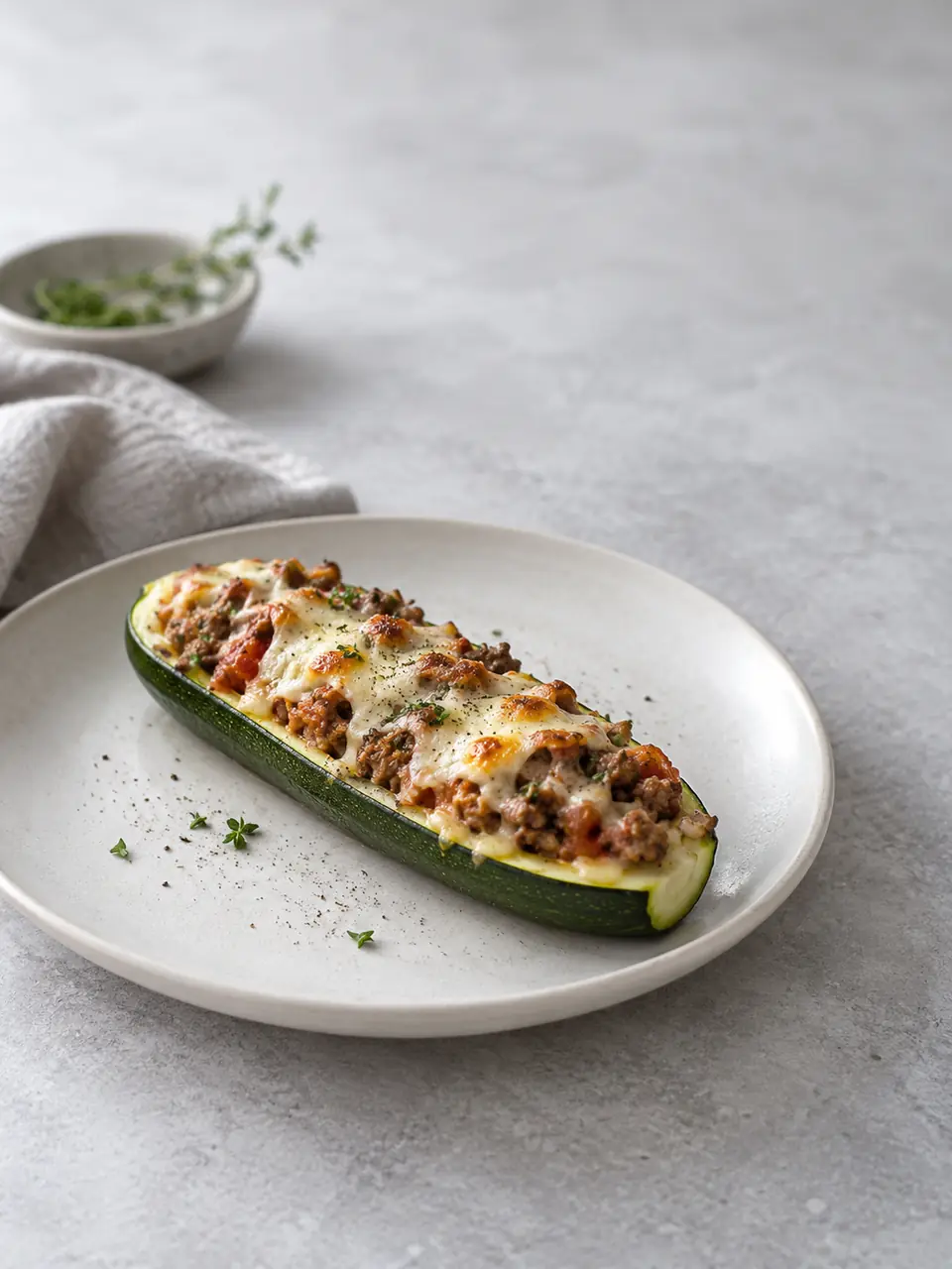 Zapallitos italianos rellenos