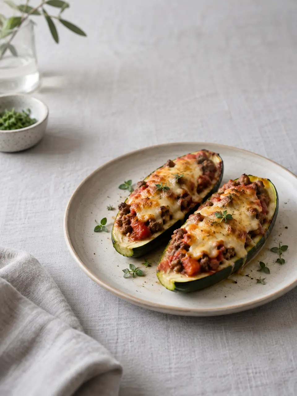Zapallos italianos rellenos