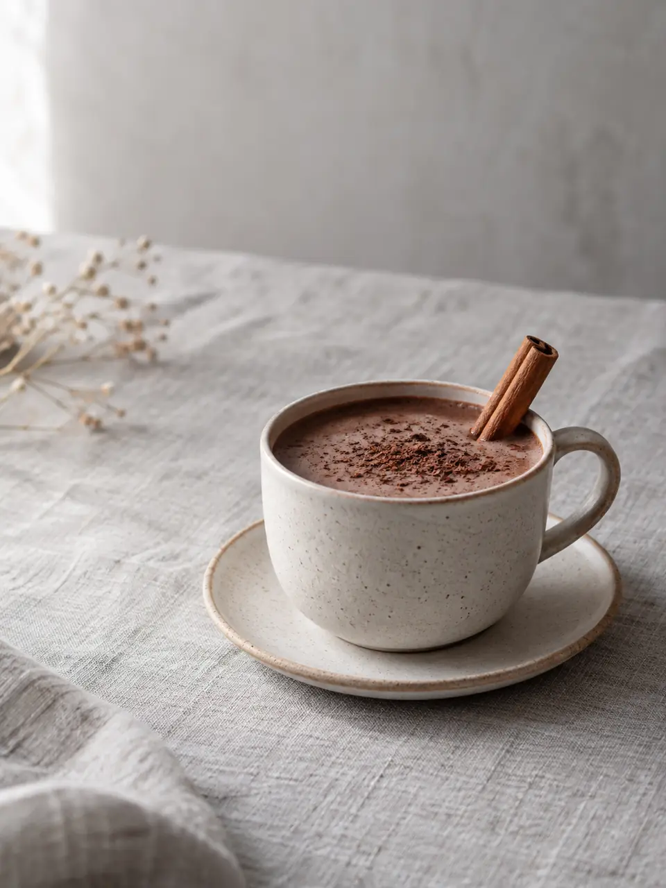 Chocolate caliente sin azúcar