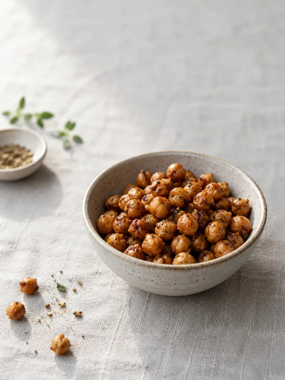 Garbanzos tostados con especias