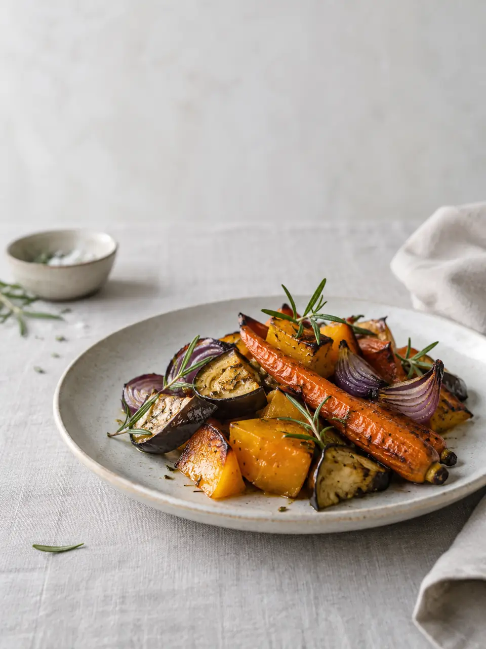 Verduras asadas al romero