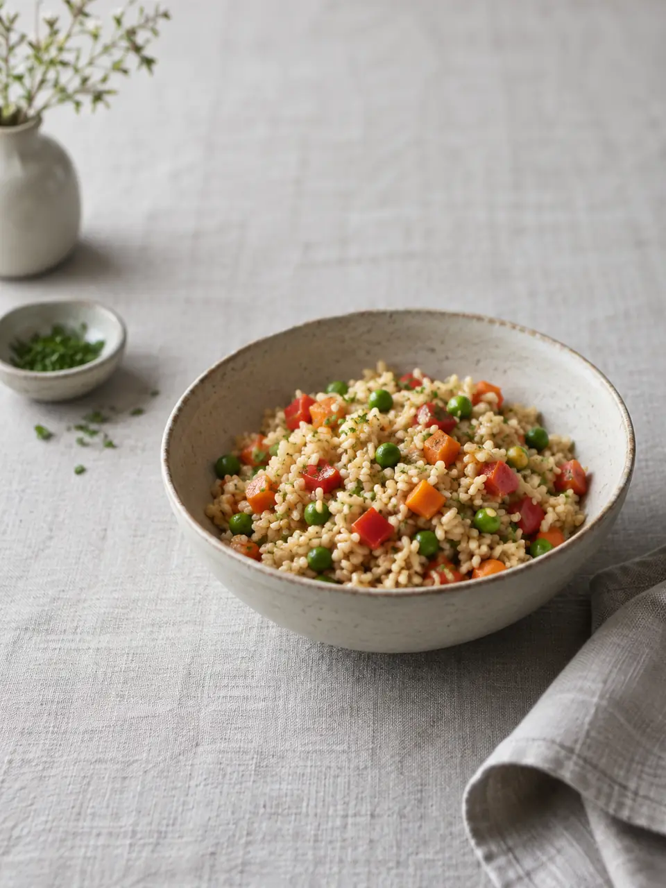 Arroz integral con verduras