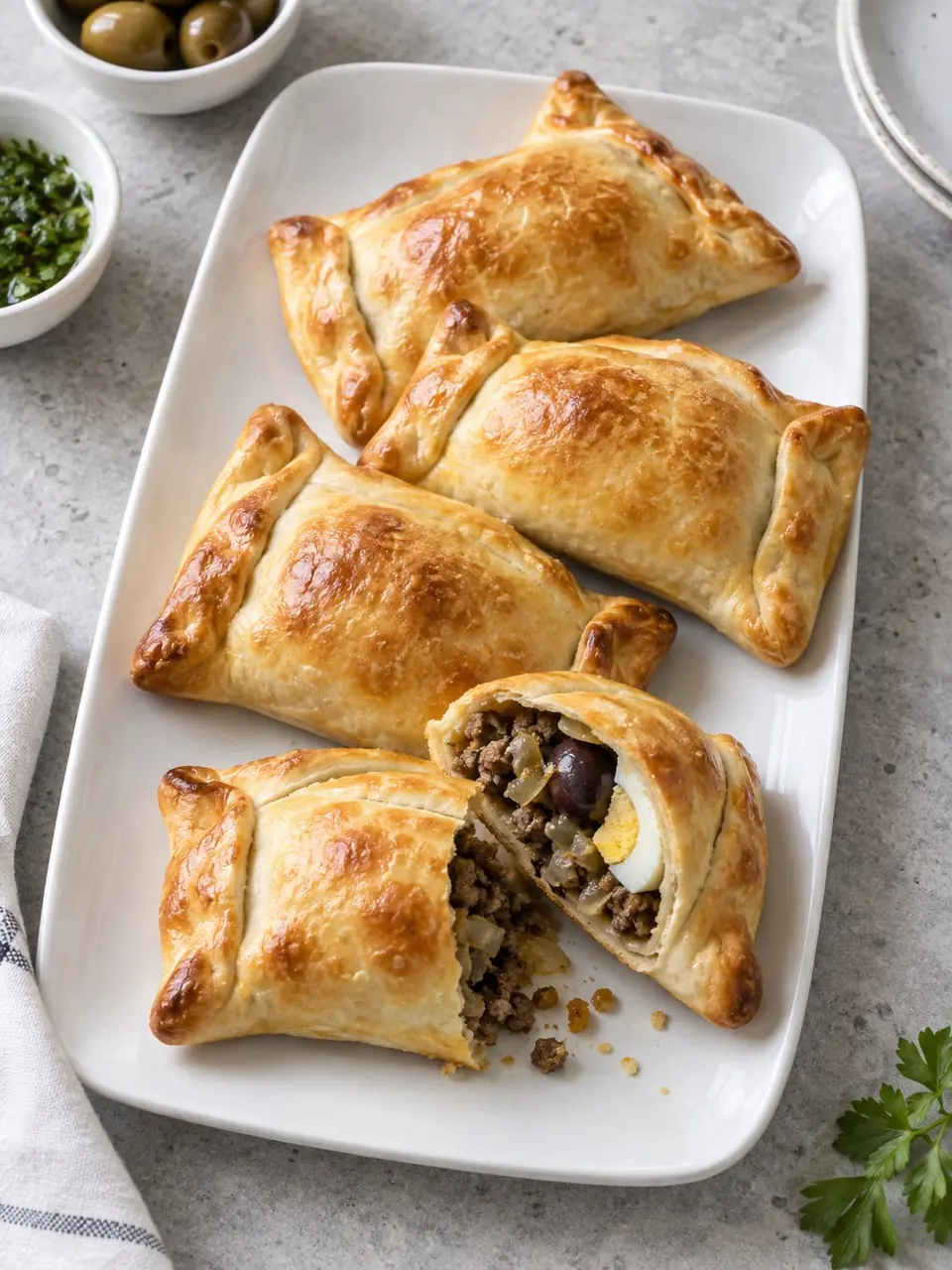 Empanaditas de pino al horno