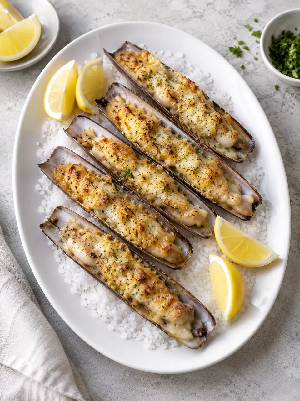 Machas a la parmesana
