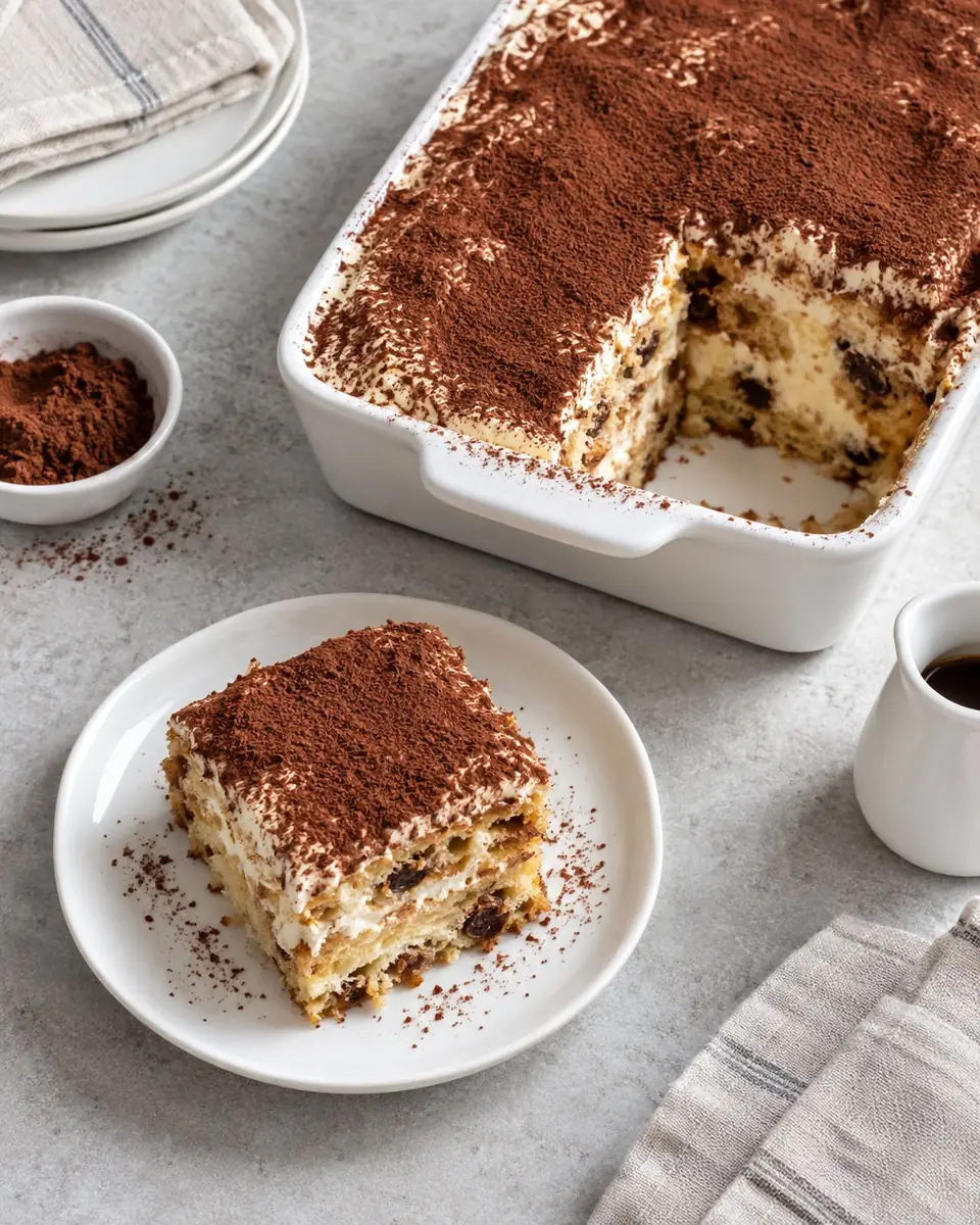 Tiramisú de panettone