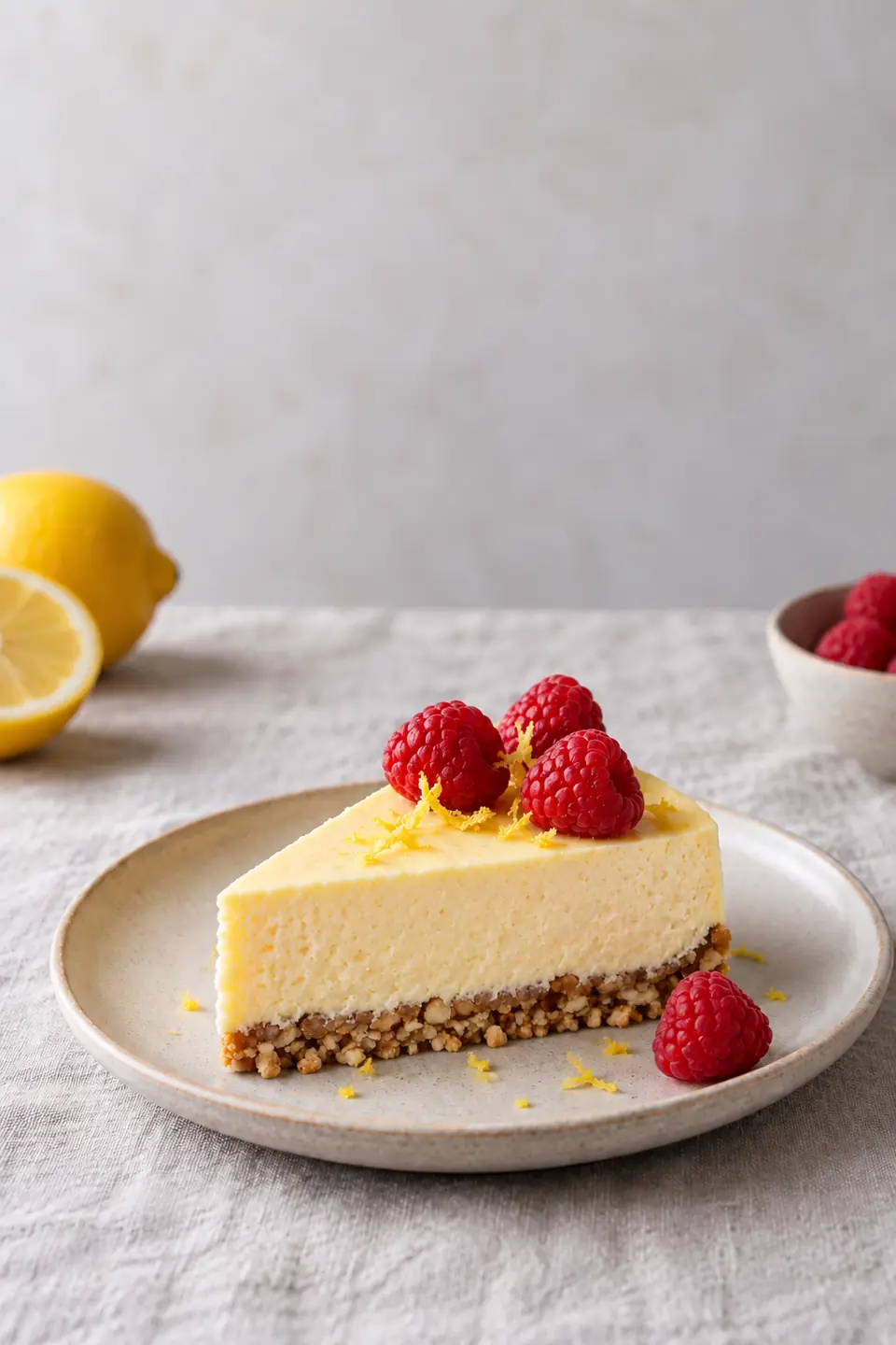 Cheesecake de limón sin horno