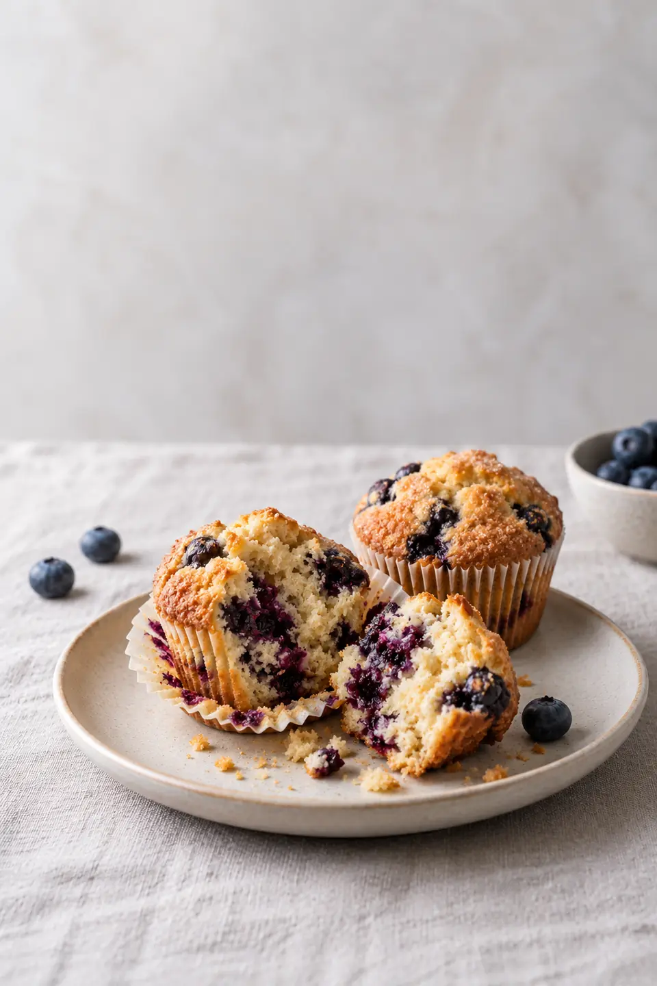 Muffins de arándanos