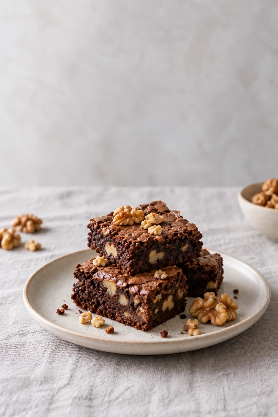 Brownie de cacao y nueces