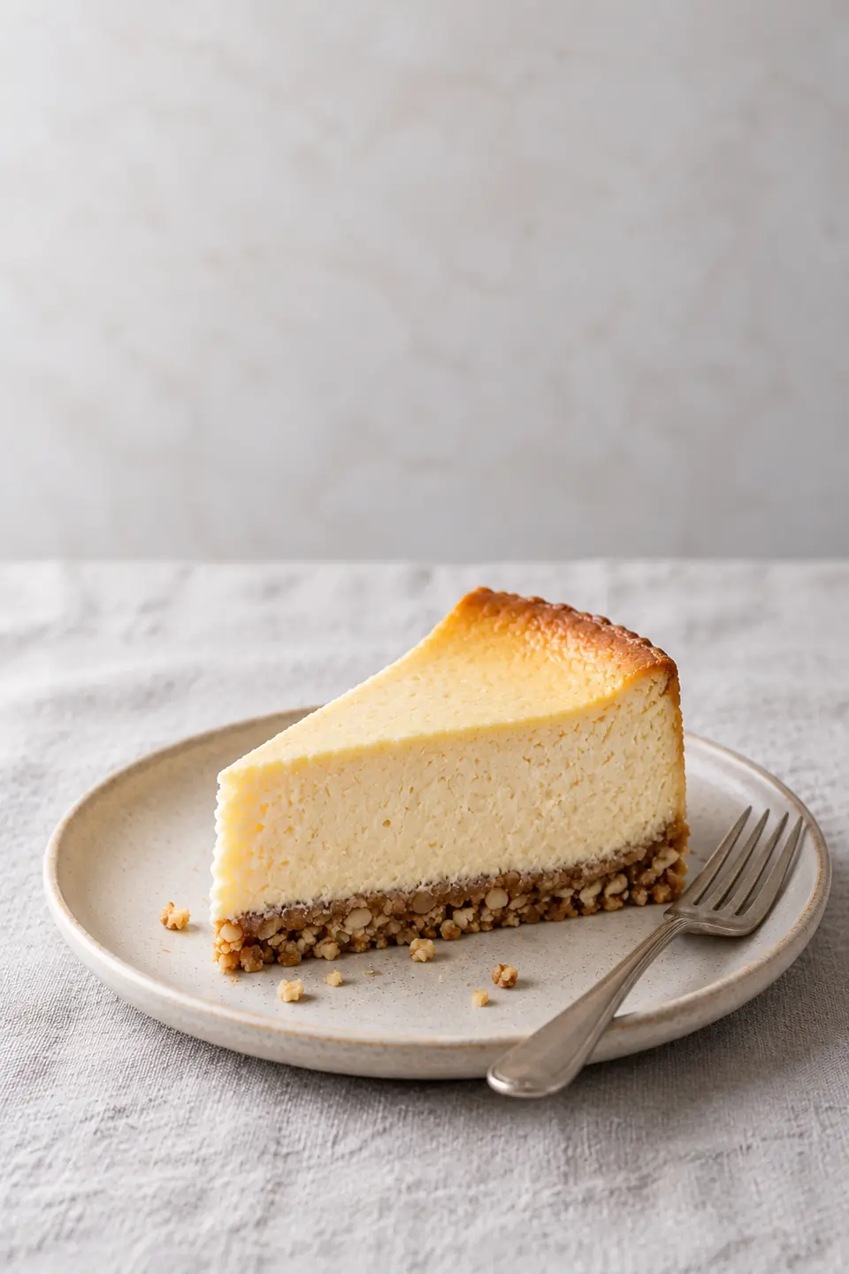 Cheesecake horneado de vainilla