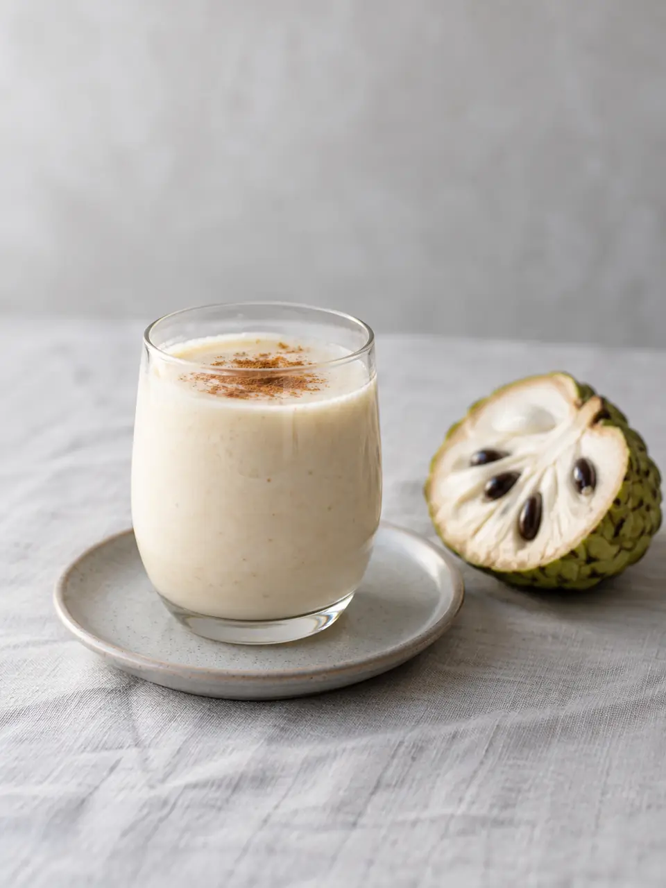Batido de chirimoya y canela