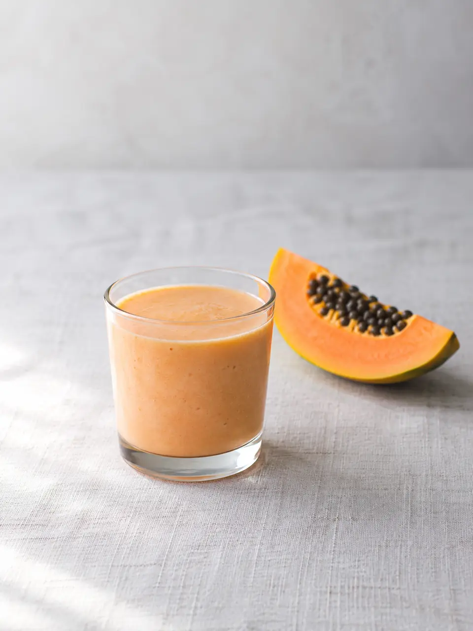 Batido de papaya y vainilla