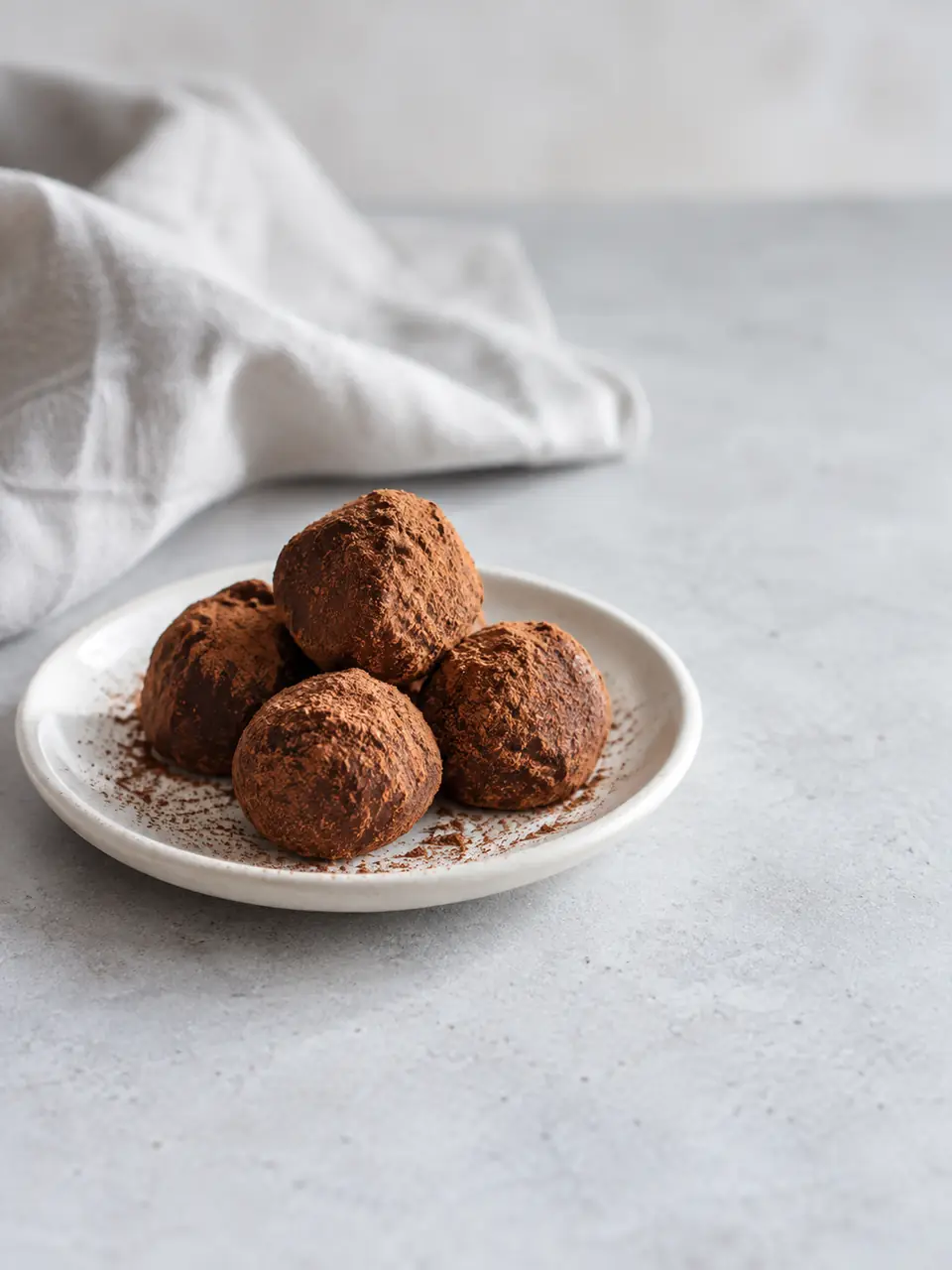 Trufas de cacao y maní